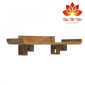 Mẫu thiết kế bàn thờ treo tường hiện đại 05 gỗ hương