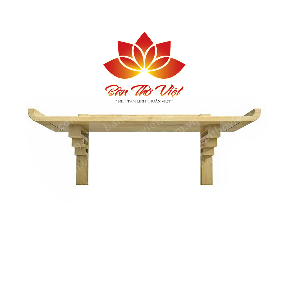 Mẫu bàn thờ treo cao cấp chất liệu gỗ hương thiết kế đơn giản